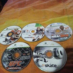 Lot-"I"  5 disc XBox sport related games